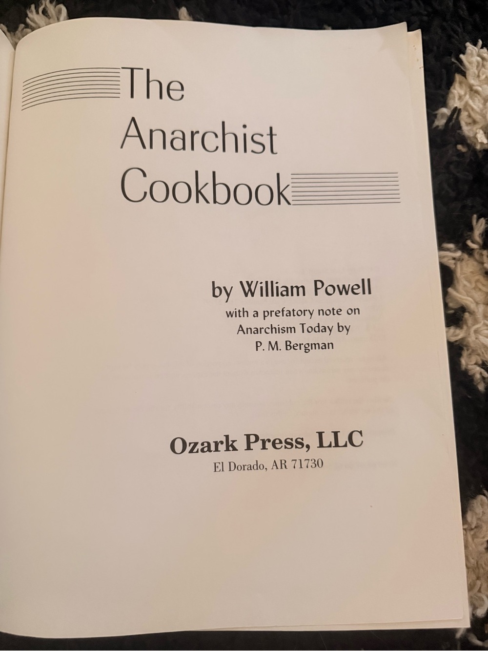 The Anarchist Cookbook by William Powell - Black Cover - Picture 4 of 6